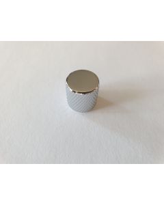 (1) Guitar metric size dome metal knob chrome push fit  KCH-230