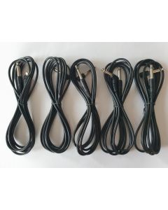 Set of 5 guitar instrument cables