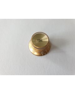 (1) Inch size top hat knob gold with gold insert tone KG-134-T