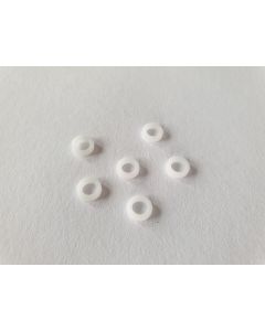Set of 6 Boston machine head white nylon washers BUTW-01-WH
