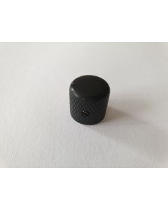 (1) Guitar metal dome control knob black 19mm x 19mm KB-210