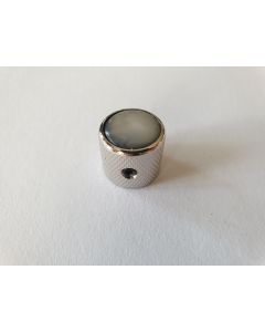Guitar dome knob nickel pearl black 18mmx18mm KN-239