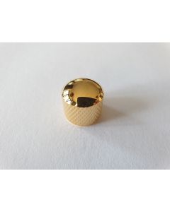 (1) Guitar metric size push fit dome knob gold 19mm x 19mm KG-235