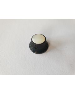 Guitar bell shaped knob black with pearl inlay KB-261