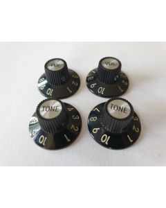 (4) Telecaster 72 custom control knobs fits 1/4" CTS solid shaft