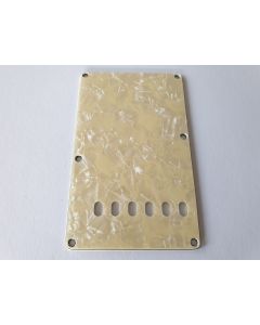 Stratocaster vintage back plate 4ply cream pearl BP-313-PC