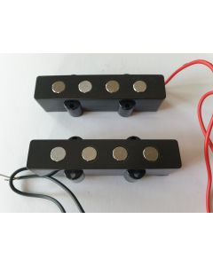 Jazz bass Alnico V big pole piece neck + bridge black
