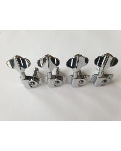 Solid Bass machine head tuners 4 in line chrome