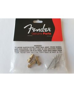Fender genuine Telecaster Compensated Brass Saddles 005-8544-049