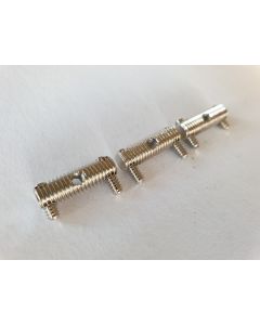 (3) Vintage telecaster threaded saddle set chrome 