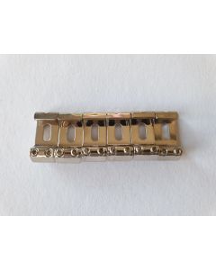 Vintage USA stainless steel bridge saddles set of 6 chrome