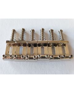 Set of 6 Guitar vintage style bridge saddles chrome S-145-C