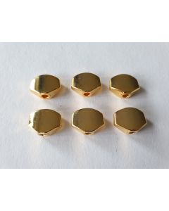 6 pack Machine head tuner pegs gold 19mm x 14mm BUT-31-G