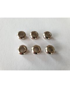 Set of 6 machine head tuner bushings nickel 9.58mm MHP-16-N