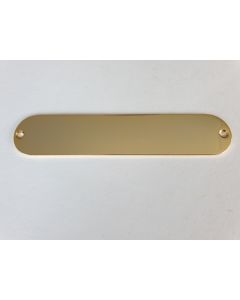 Telecaster guitar "no holes" control plate gold 32mm