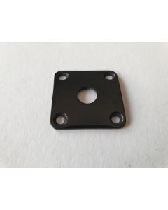 Gibson Les Paul metal curved Jack plate black & screws