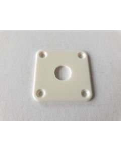 Jack plate flat plastic white 34mm x 34mm JP-100-W