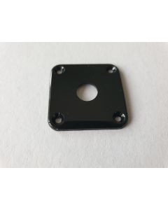 (1) Curved plastic Jack plate cover Gibson Les Paul black