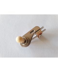 Right angle 3 way toggle guitar switch with Ivory tip SW-10