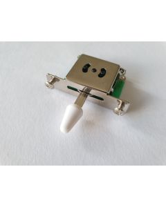 Economy stratocaster guitar 5 way lever selector switch with a white tip