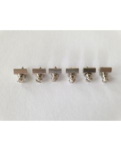 Set of 6 Les paul guitar bridge saddles nickel S-160-N