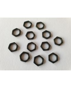 Set of 12 Boston chassis connector nuts black SJN-B