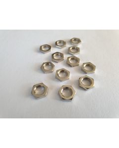 (12) Boston M7 mounting nuts for small pots chrome PM-HN-S