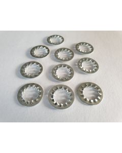 (10) USA guitar pot potentiometer & Jack lock washers 