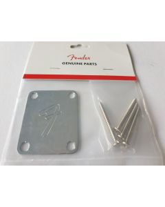 Genuine Fender 70s F logo neck plate chrome 099-1448-100 