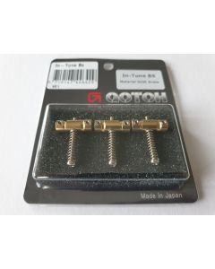 (3) Gotoh Solid Brass Telecaster Guitar Saddles 10.8mm spacing set In-Tune brass GTH12478