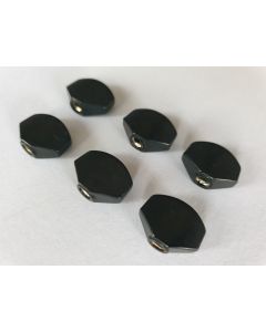(6) Boston machine head tuner pegs metal black BUT-37-B