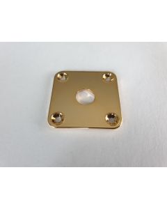 Square quality flat guitar metal Jack plate gold JP-5-G