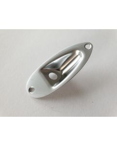 Stratocaster guitar Jack ferrule satin chrome + screws