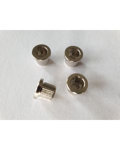 Set of 4 bass guitar string ferrules nickel TB-30-N