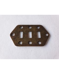 Jaguar switch plate relic antique brass + screws fits Fender
