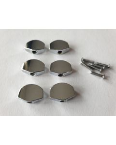 6 pack Machine head tuner pegs chrome 19mm x 14mm + screws BUT-31-C