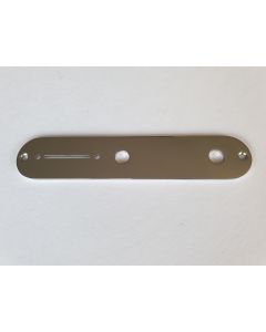 Telecaster control plate chrome for CTS pots with a wider switch slot for a 4 way switch