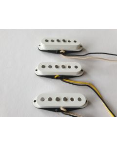 Stratocaster guitar white staggered alnico 5 rod pickups set