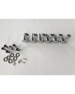 Guitar 6 in line tuners chrome left handed 77-CR 