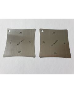 2 Pieces guitar and bass radius gauges stainless steel