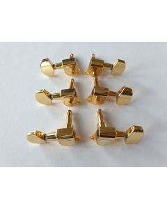 Guitar die cast tuners set 3L + 3R gold 73-GLR