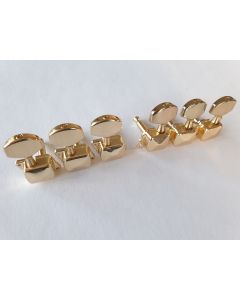 Guitar 3L + 3R machine head tuners gold 058-GLR