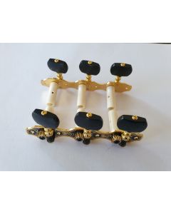 Classical guitar tuners gold black knobs MH097GK-A1B