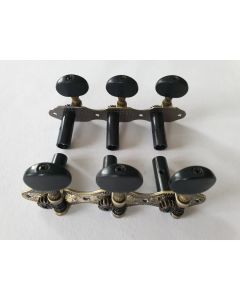 Antique relic brass 3L + 3R classic tuners + screws