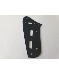 Jaguar guitar preset control plate black + screws