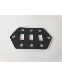 Jaguar slide switch plate black + screws fits fender
