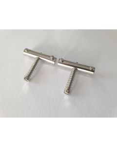 Brass saddles set with a nickel plated finish fits Fender '51 tele P bass bridge