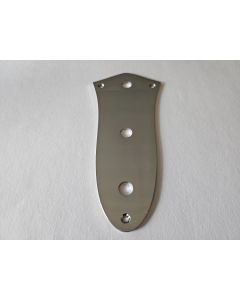 Vintage 62 Jazz bass control plate chrome fits Fender + screws