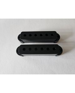 Set of 2 Jaguar 62 guitar pickup covers black fits Fender