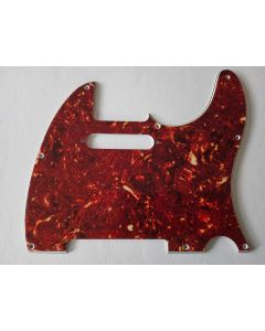 Telecaster standard pickguard 4ply red tortoise fits fender